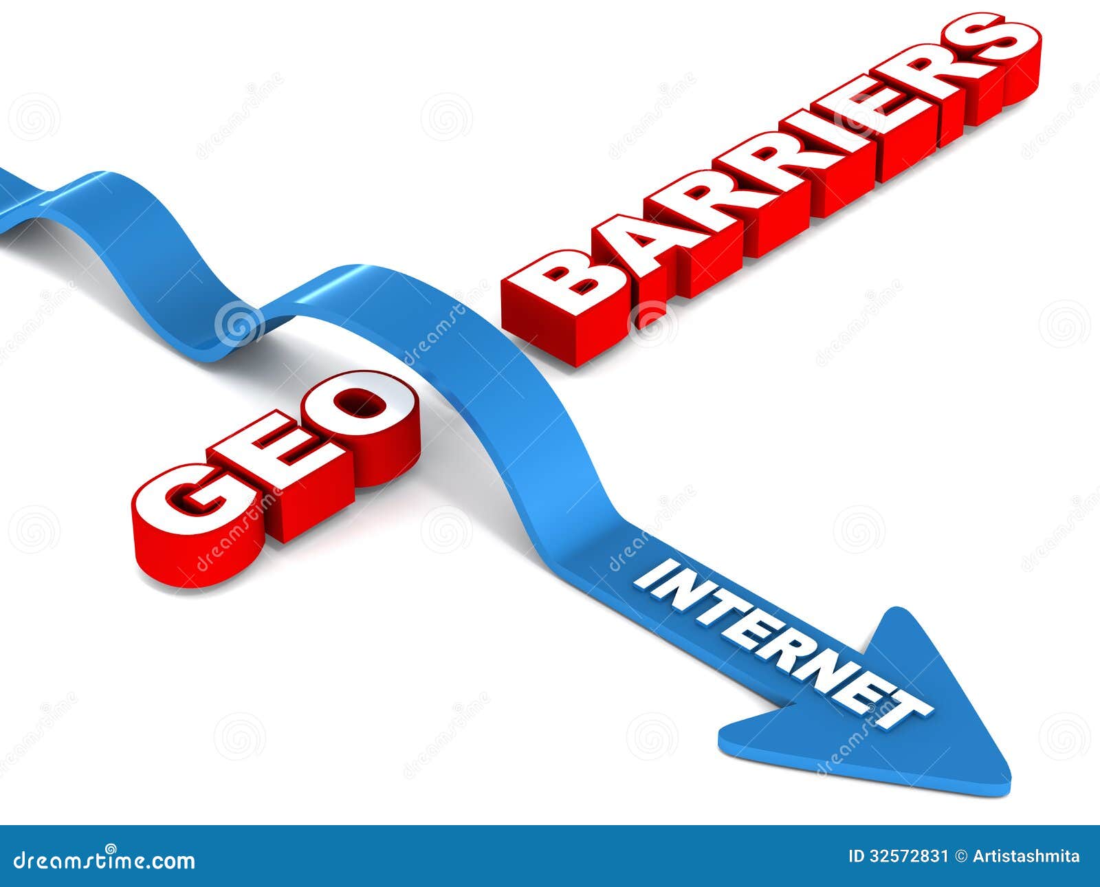 Supere barreiras do geo ilustração stock. Ilustração de barreira 32572831