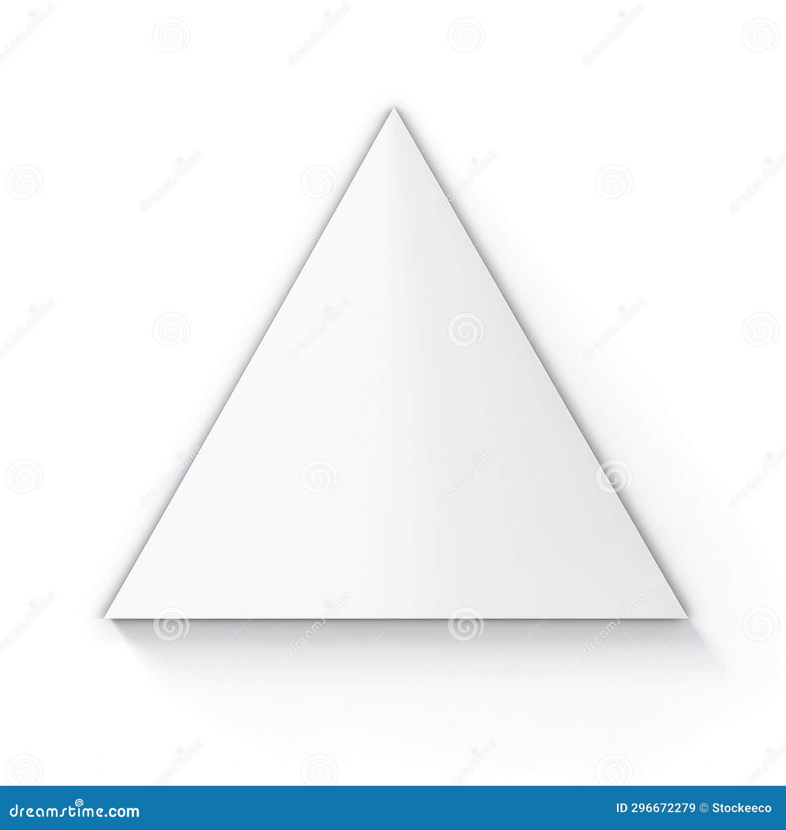 Superflat Style Triangle on White Background Stock Illustration