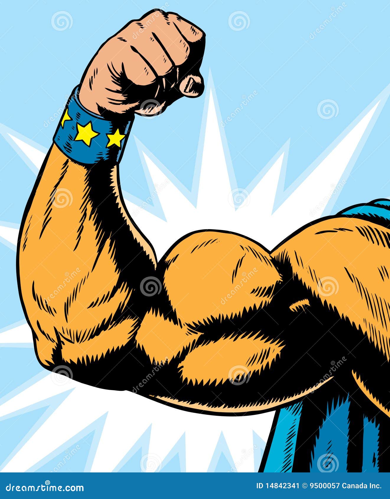 Super Mom Flexing Her Arms Cartoon Vector 109226165