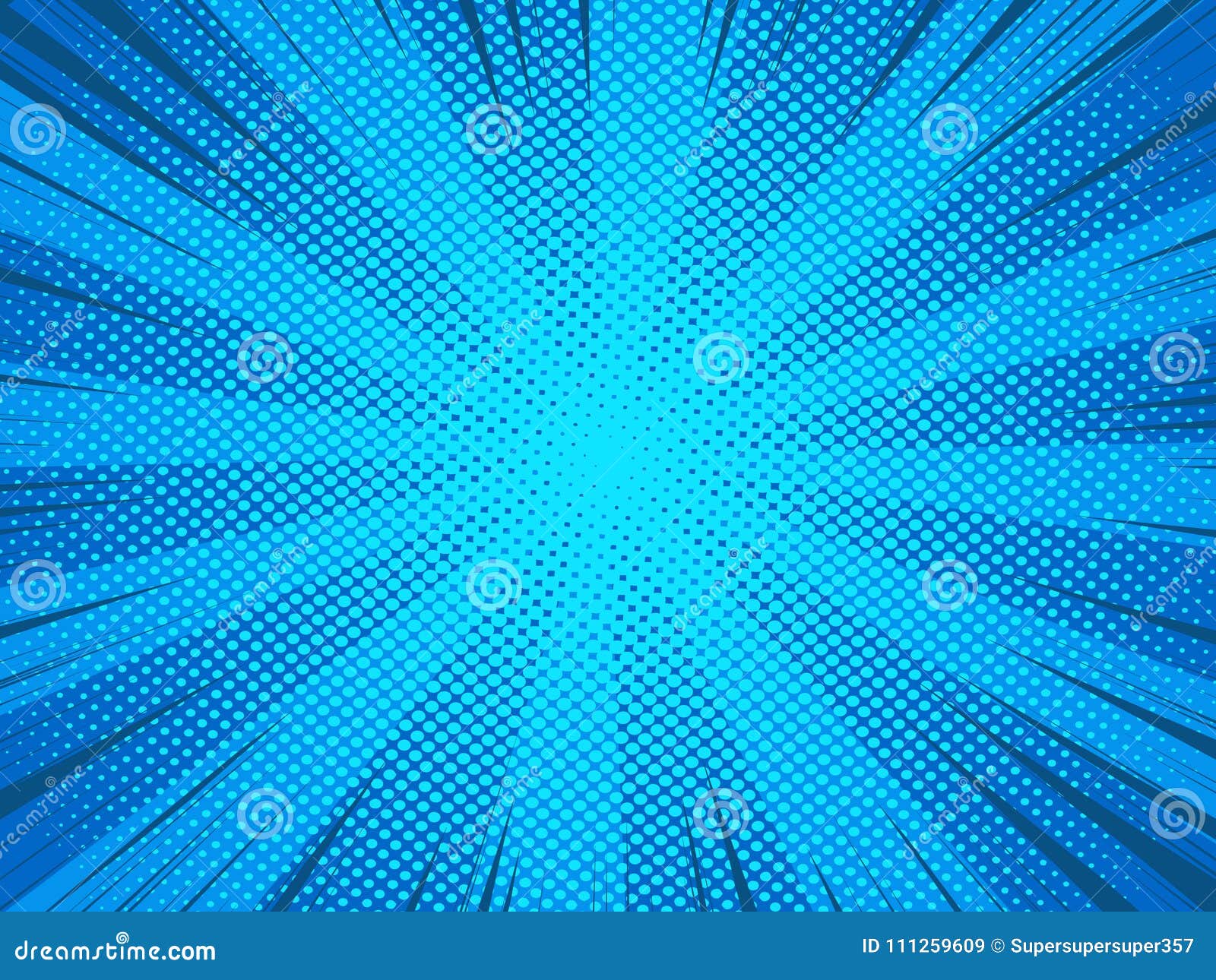 Superhero Comic Book Poster Background With Halftone Print Effect Stock Vector Illustration Of Dots Screen 111259609