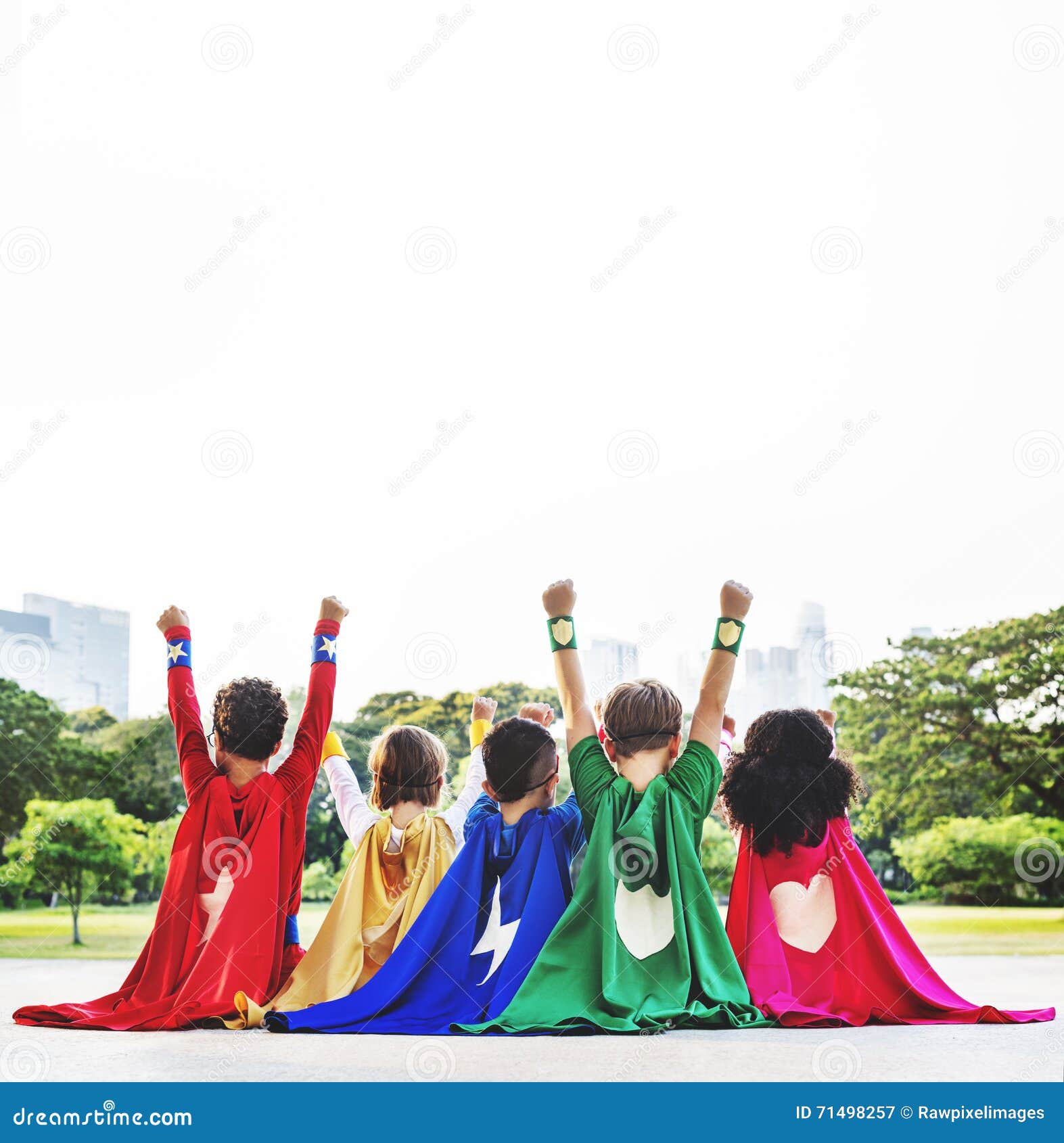 superhero kids aspiration imagination playful fun concept