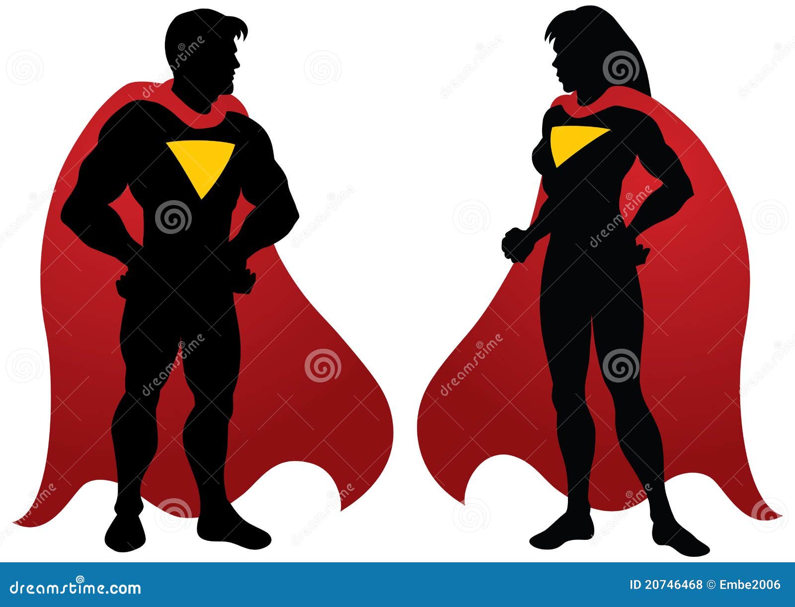 superhero silhouettes