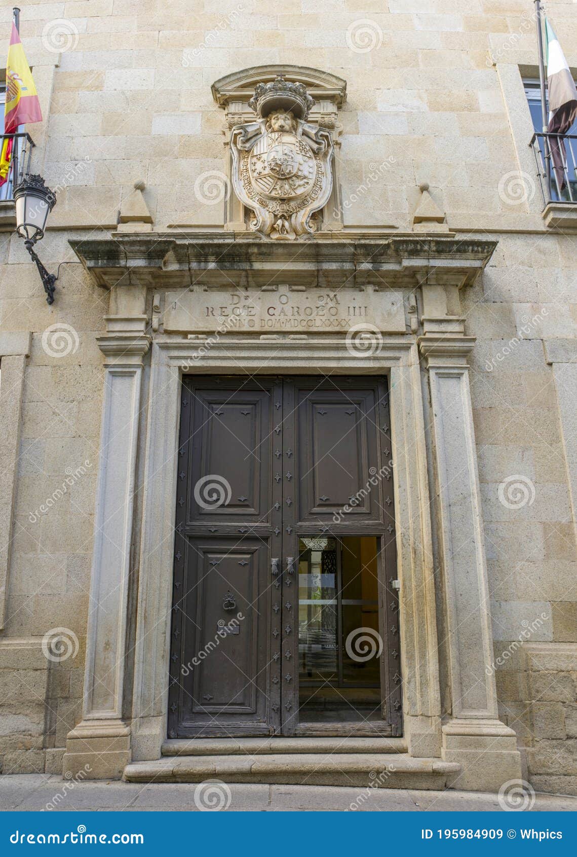 superior court of justice of extremadura, facade, caceres, spain