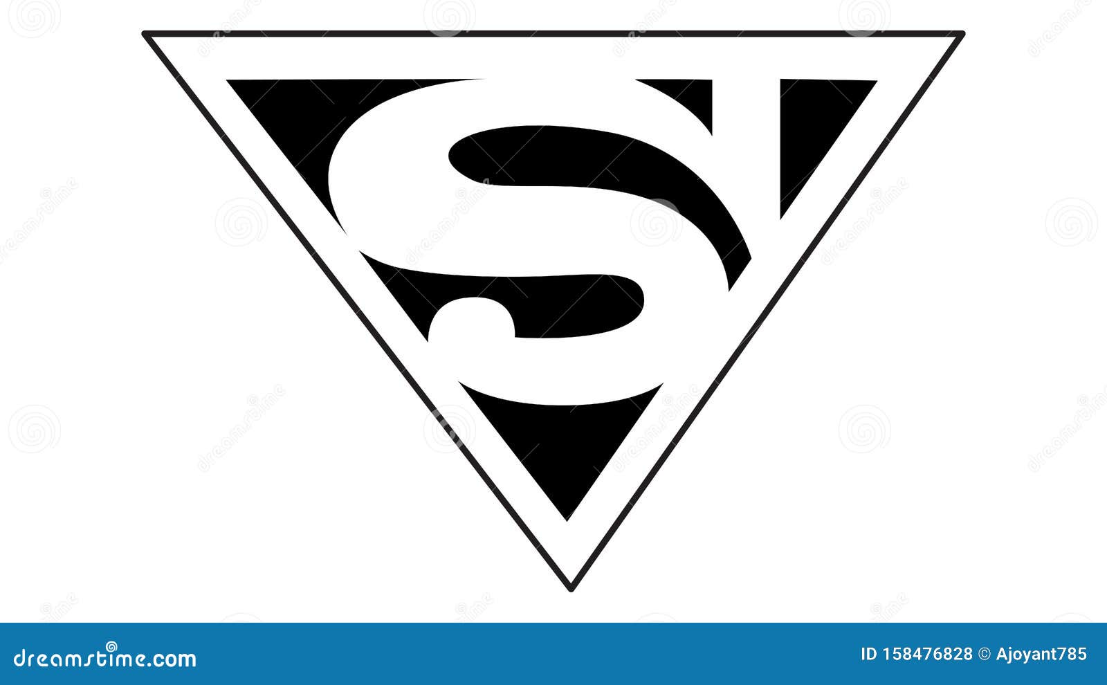 superman symbol black