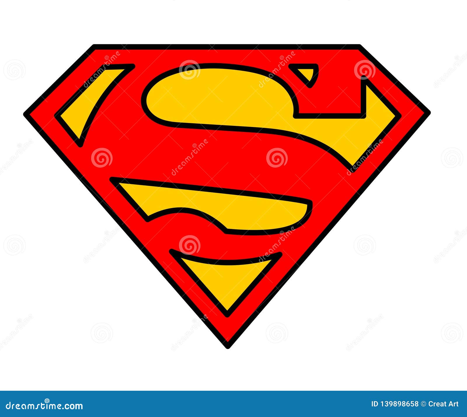 Superman Logo Vector Illustration Editorial Stock Photo ...