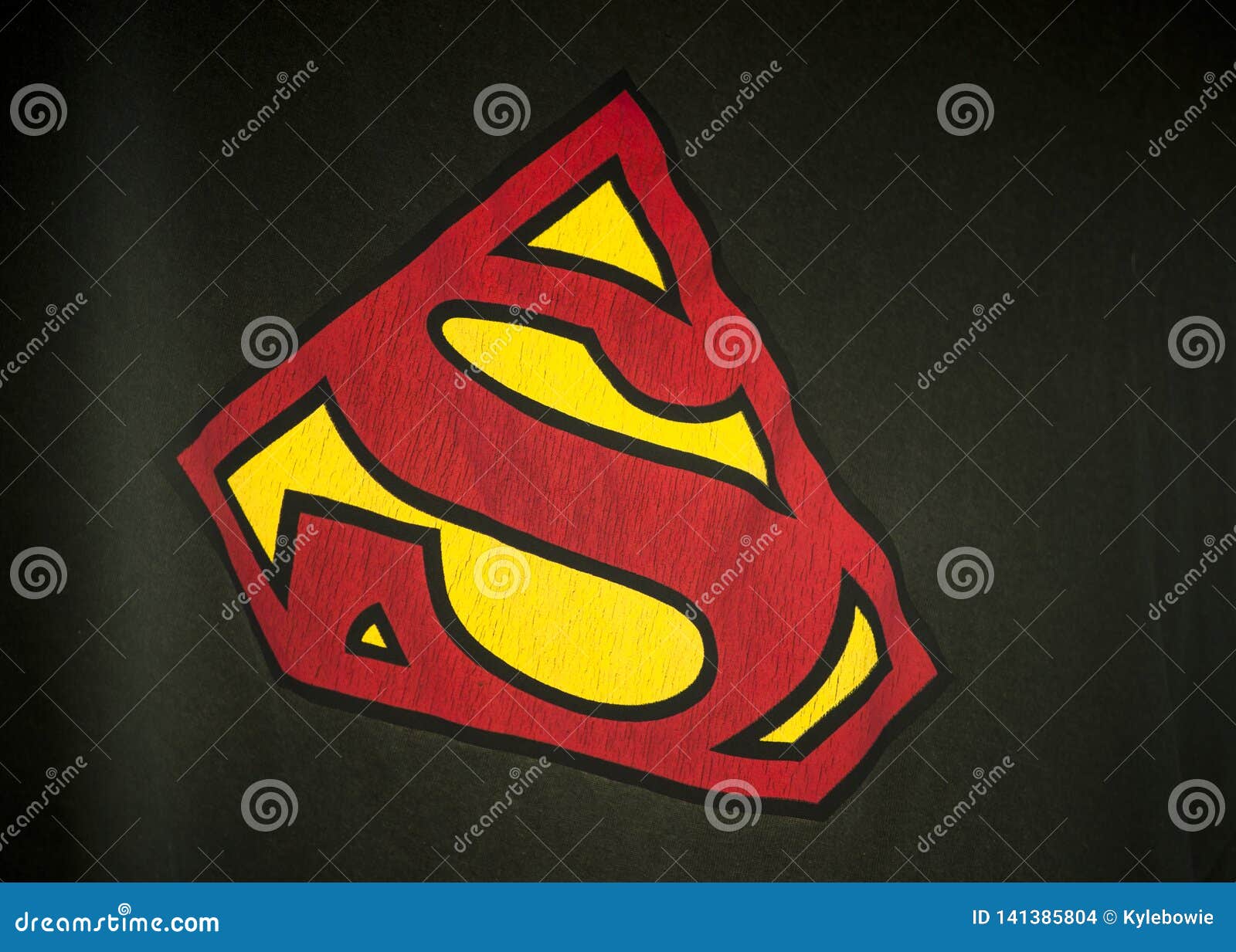 black superman t shirt with red logo