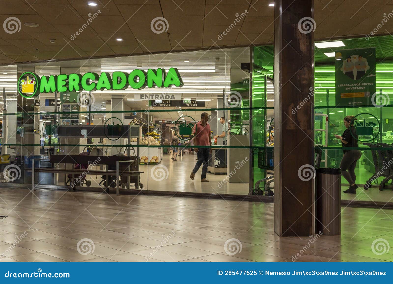 Supermarket of the Spanish Chain Mercadona Editorial Image Image of
