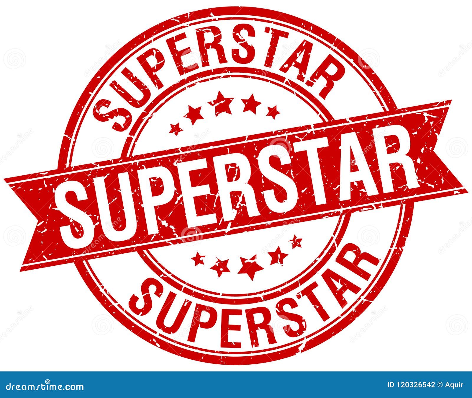 Superstar Stamp Stock Vector Illustration Of Sticker 120326542