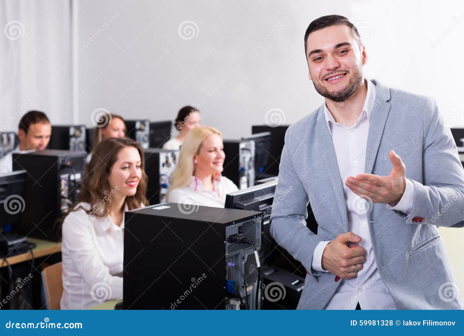 Supervisor Giving Instructions To Team Stock Photo Image of area