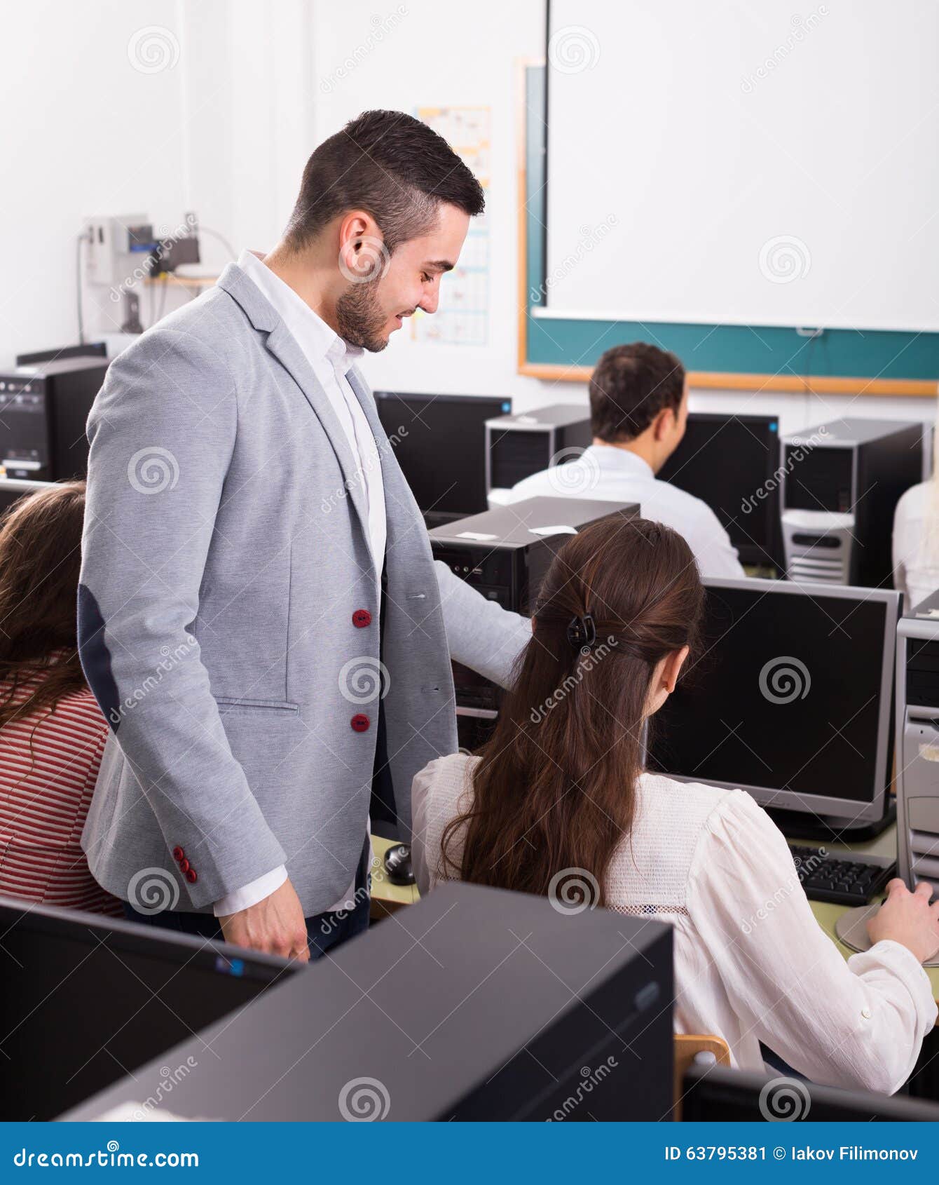 Supervisor Giving Instructions To Team Stock Image Image of employee