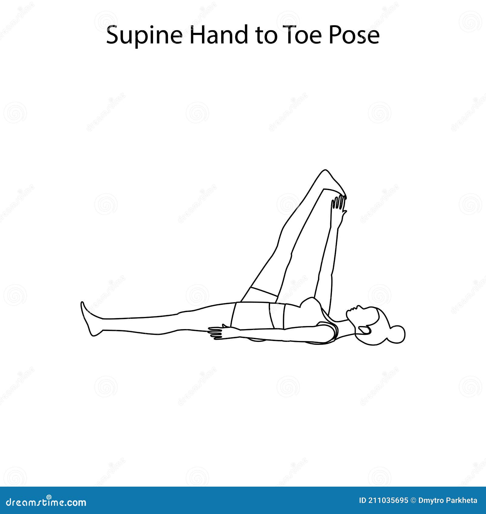 Reclined Hand to Big Toe Pose 1 2 3 | Supta Padangusthasana 1 2 3 | Supine  Yoga Pose - YouTube