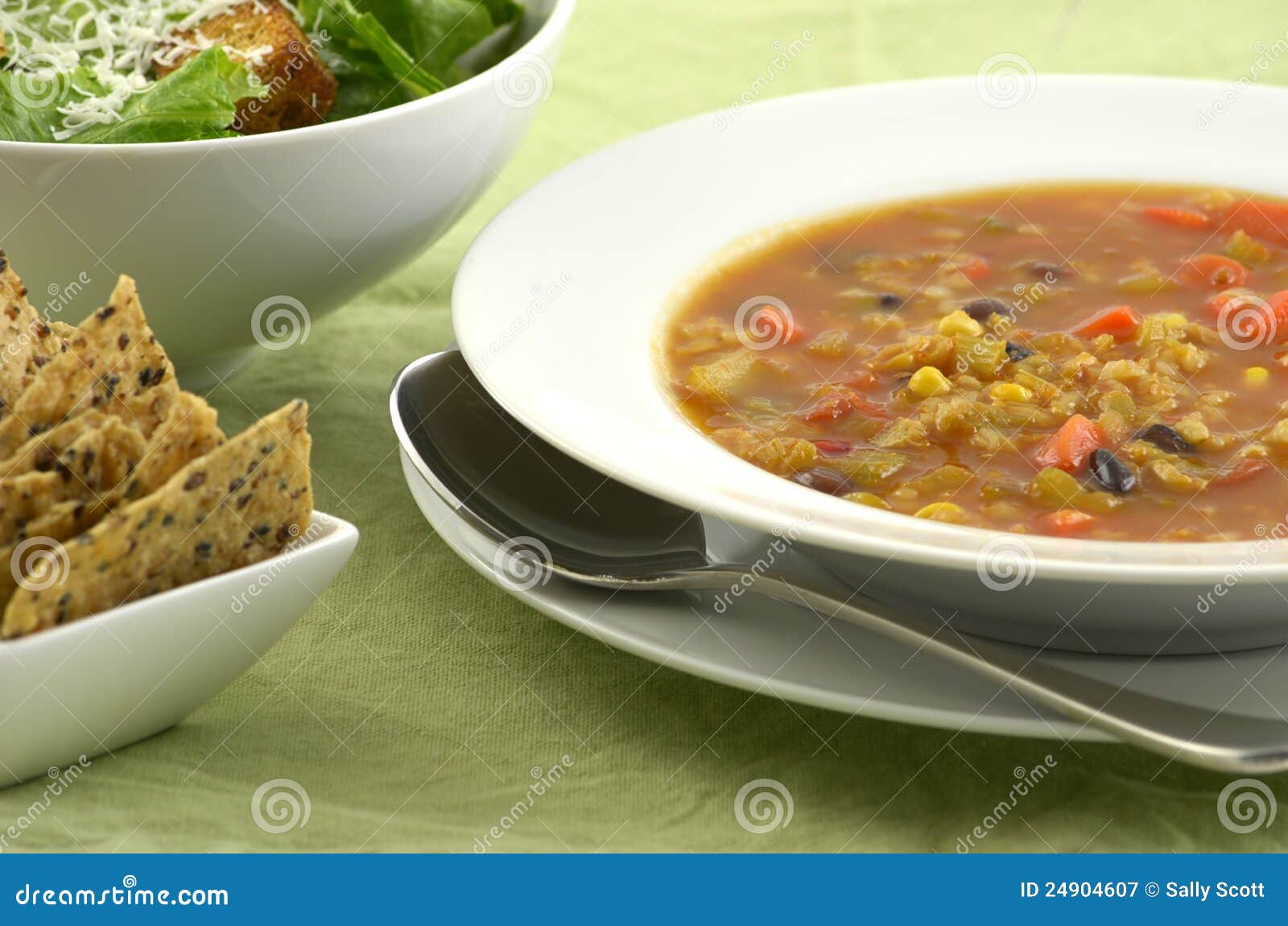 Suppe Der Schwarzen Bohne Und Des Mais Stockbild - Bild von gemüse ...