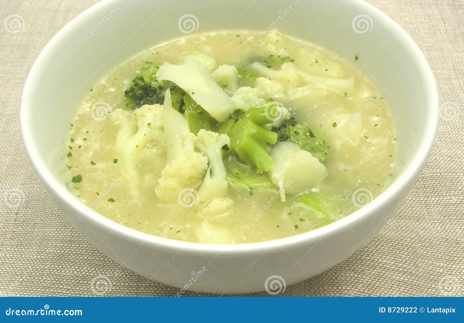 Suppe Mit Blumenkohl Und Brokkoli Stockfoto - Bild von brokkoli ...
