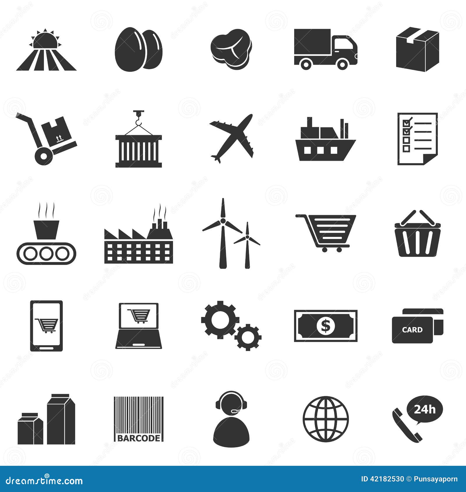 Scm Supply Chain Management Concept With Icon Set With Big Word Or Text