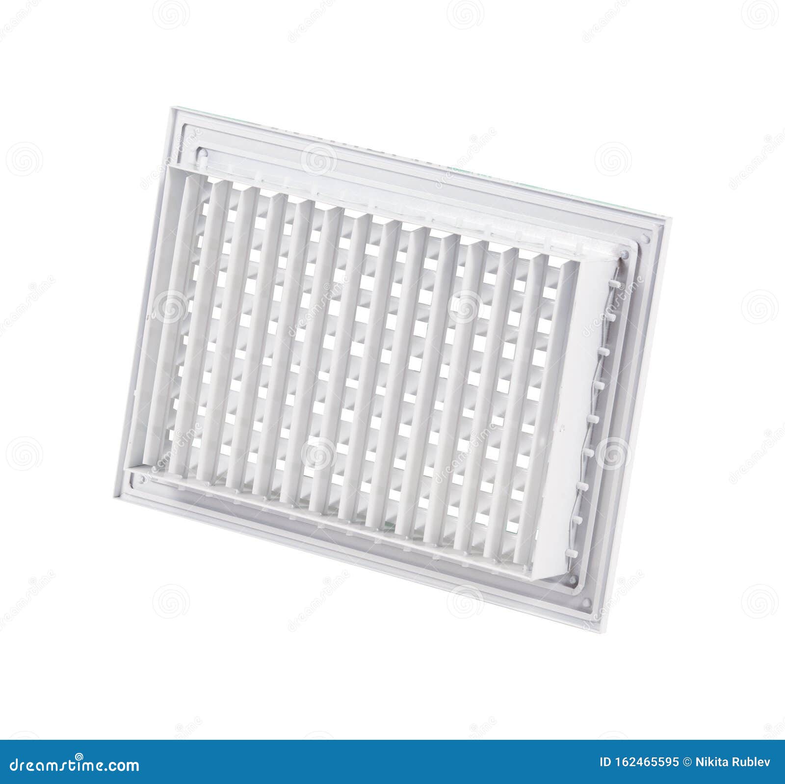 Supply and Exhaust Ventilation Grilles on White Background Stock Image