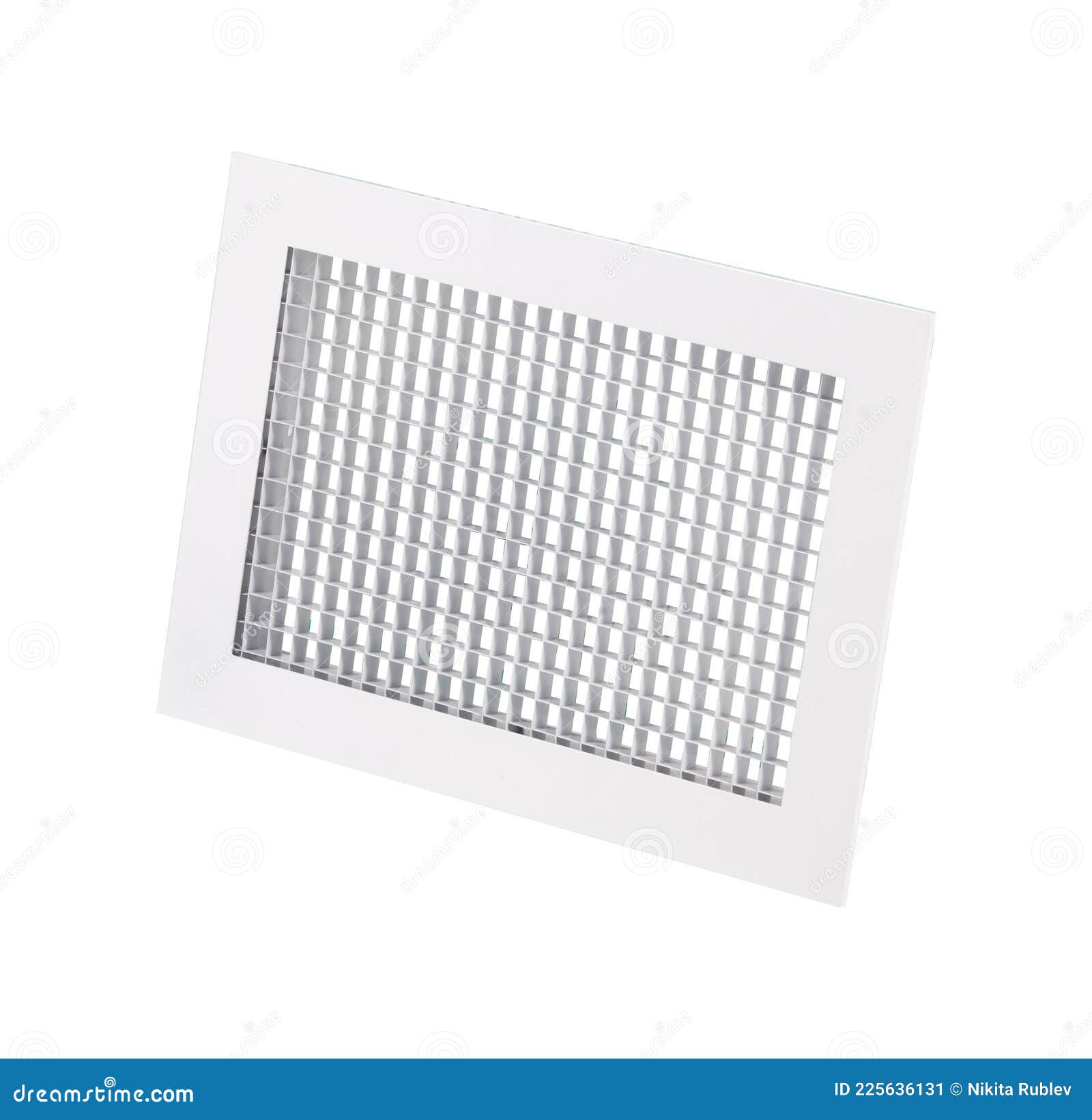 Supply and Exhaust Ventilation Grilles on White Background Stock Image