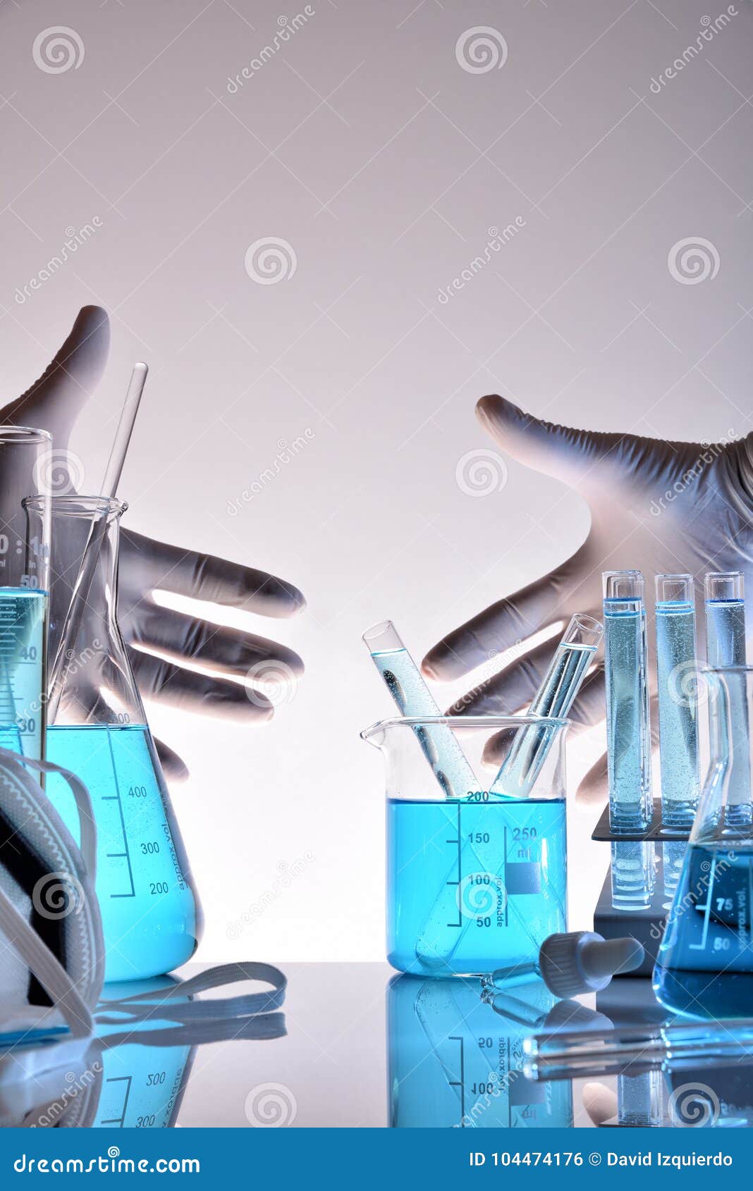 Supply of Laboratory Material Vertical Composition Stock Photo Image