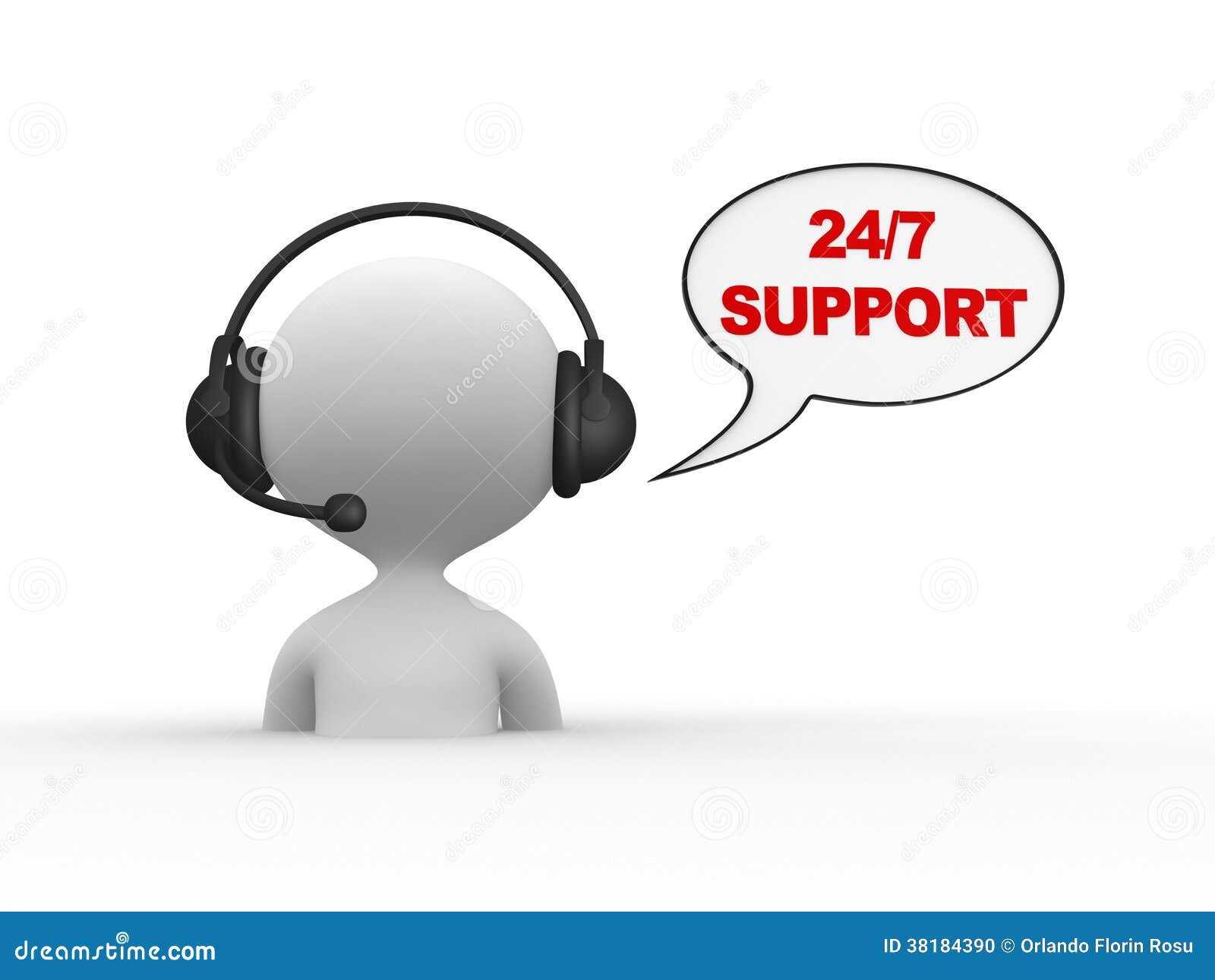 Support 24/7 stock illustration. Illustration of website 38184390