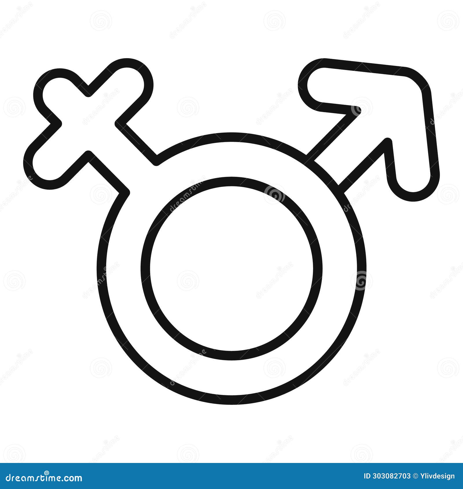 support all genders icon outline . gender identity