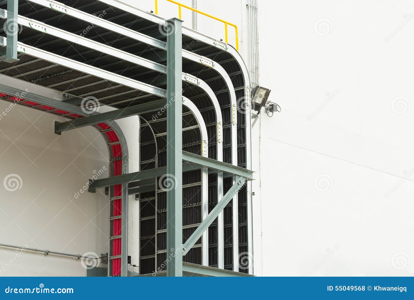 Support cable tray. stock photo. Image of efficiency - 55049568