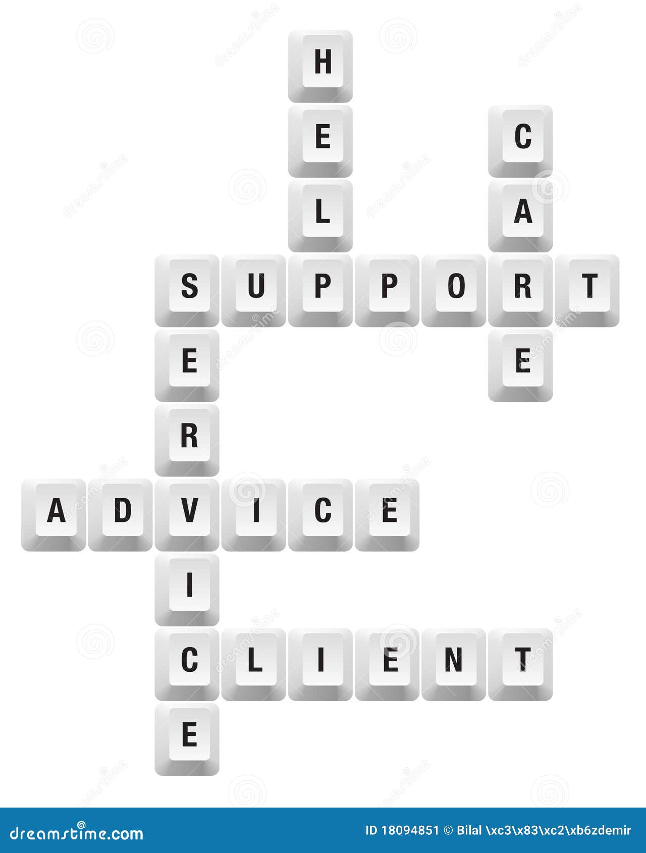 Support key stock vector. Illustration of puzzle, crossword 18094851