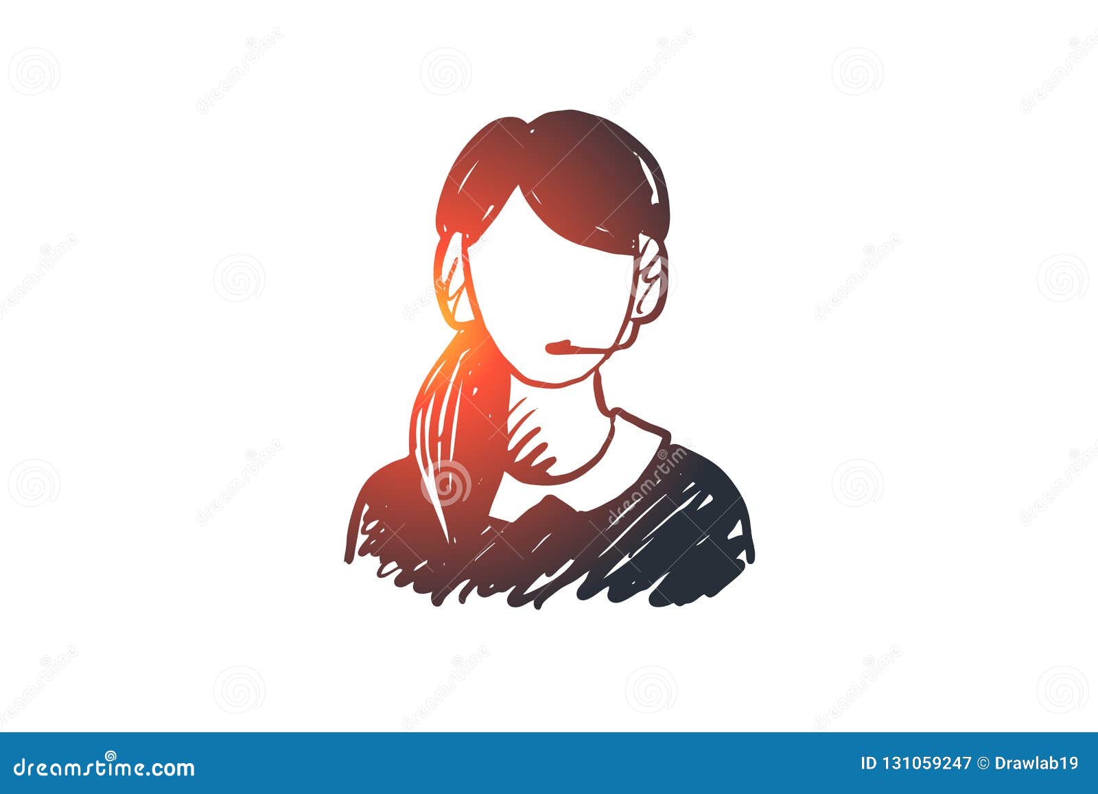 40 Drawing Of A Call Center Agent Illustrations RoyaltyFree Vector  Graphics  Clip Art  iStock