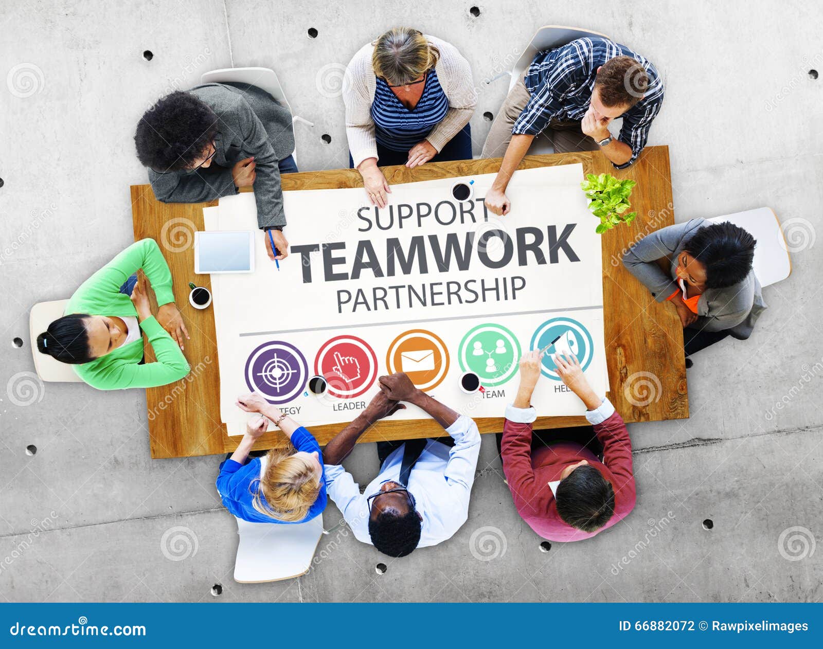 Support Teamwork Partnership Group Collaboration Concept Stock Photo ...