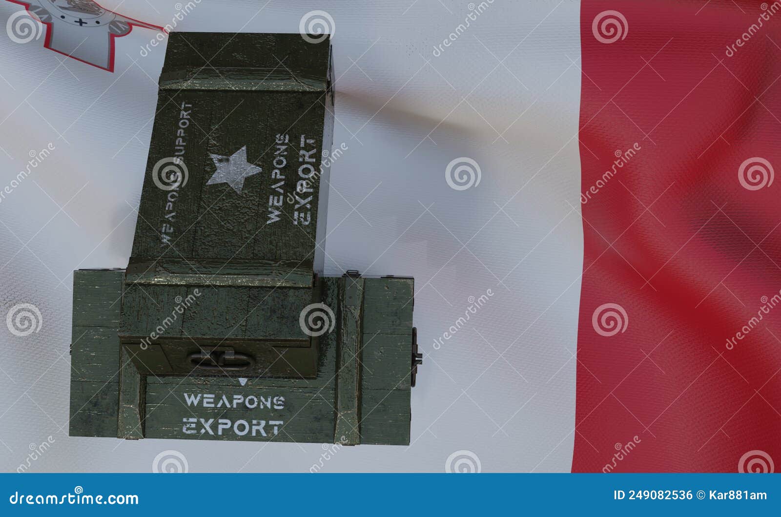 Support Weapons Malta Package of Military Aid, Delivery of Weapons