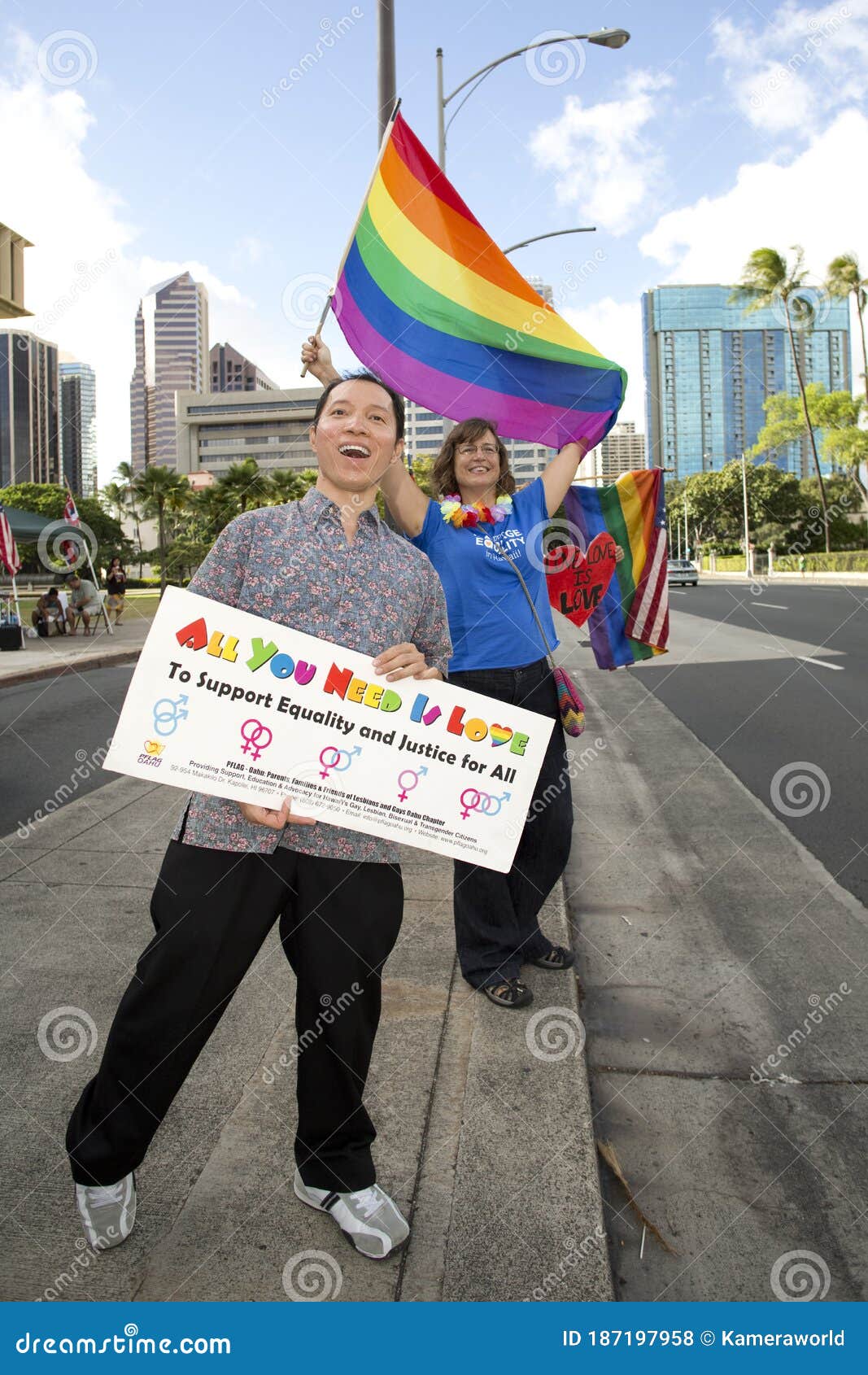 Marriage Equality Rally At The Hawaii State Capital Editorial Stock Photo Image Of Hawaii