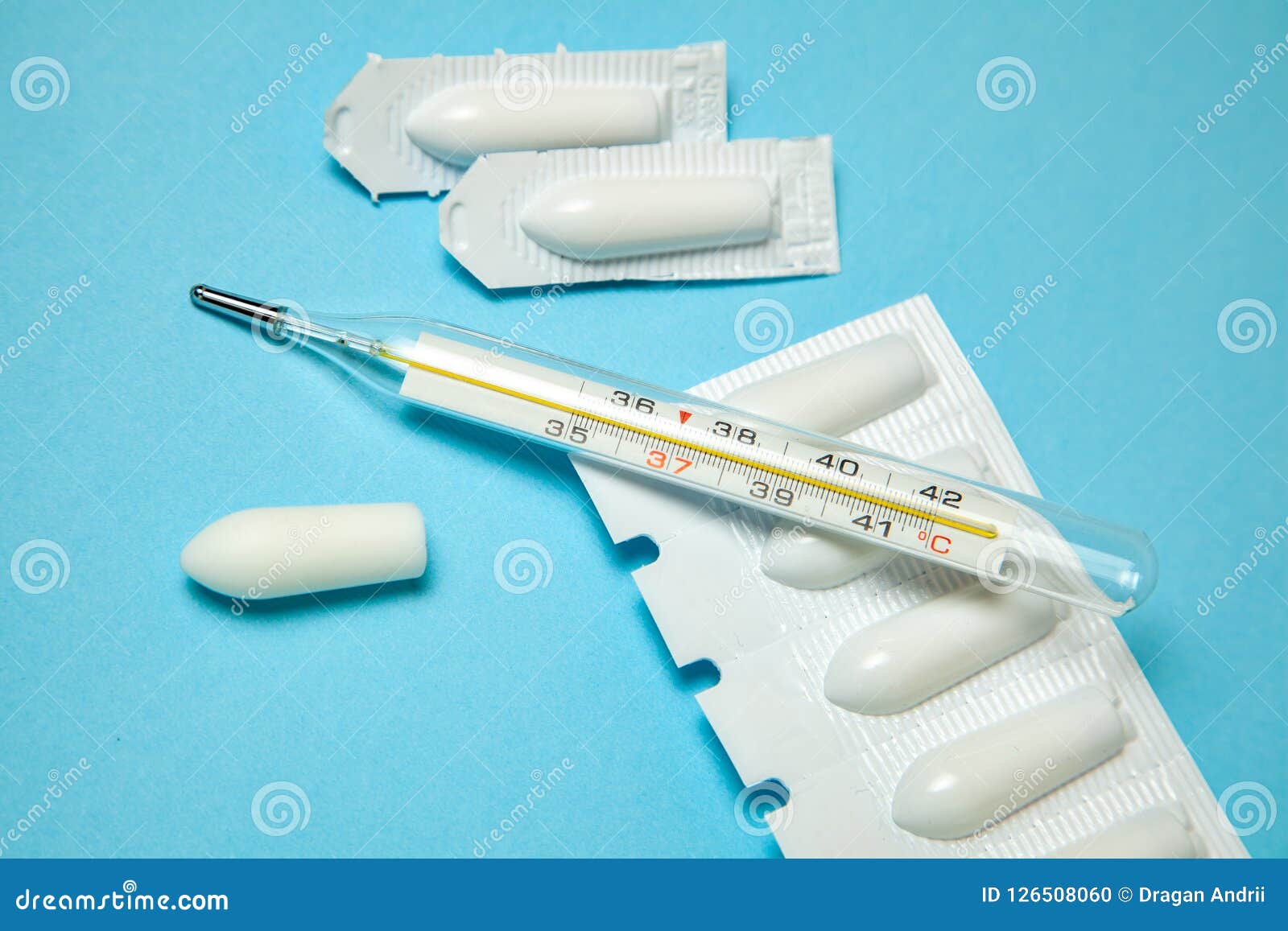 Suppository For Anal Or Vaginal Use And Thermometer Candles For