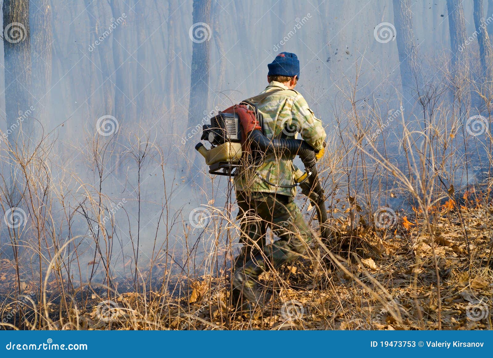 Suppression of Forest Fire 92 Stock Image Image of forester, forest