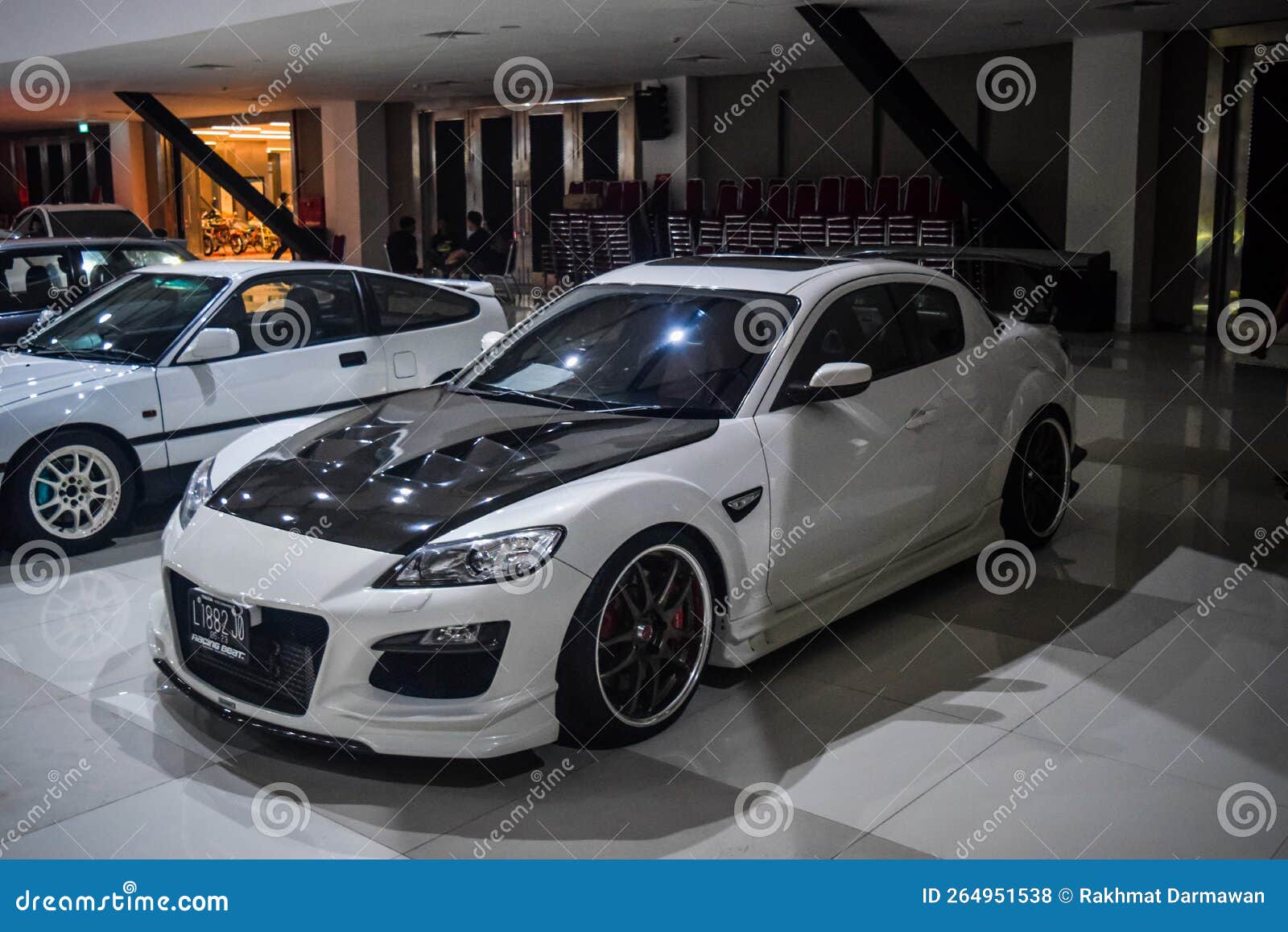 mazda rx8 modified white