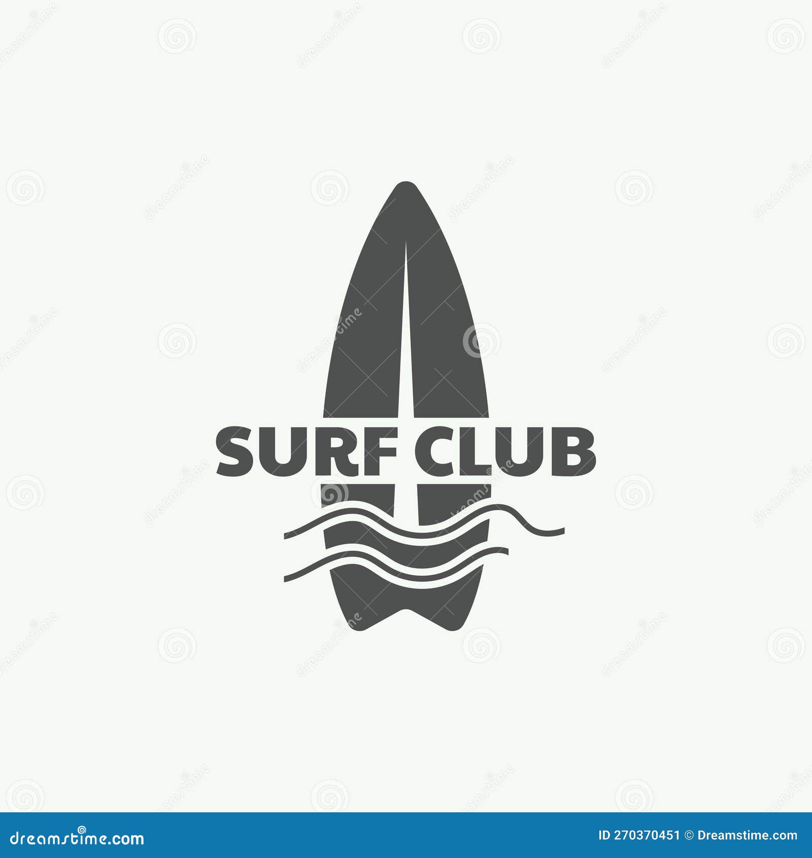 Surfboard Vintage Logo Template Stock Vector Illustration of surfing