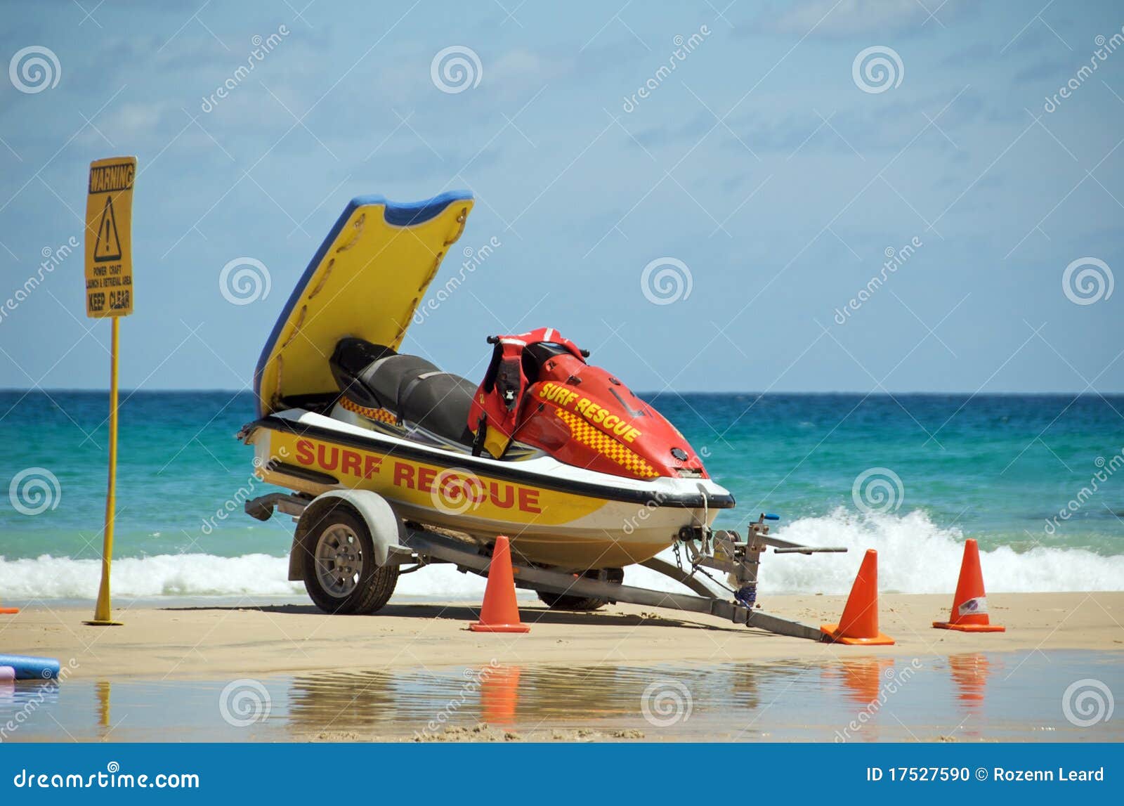Surf Rescue Boat Stock Photo - Image: 17527590