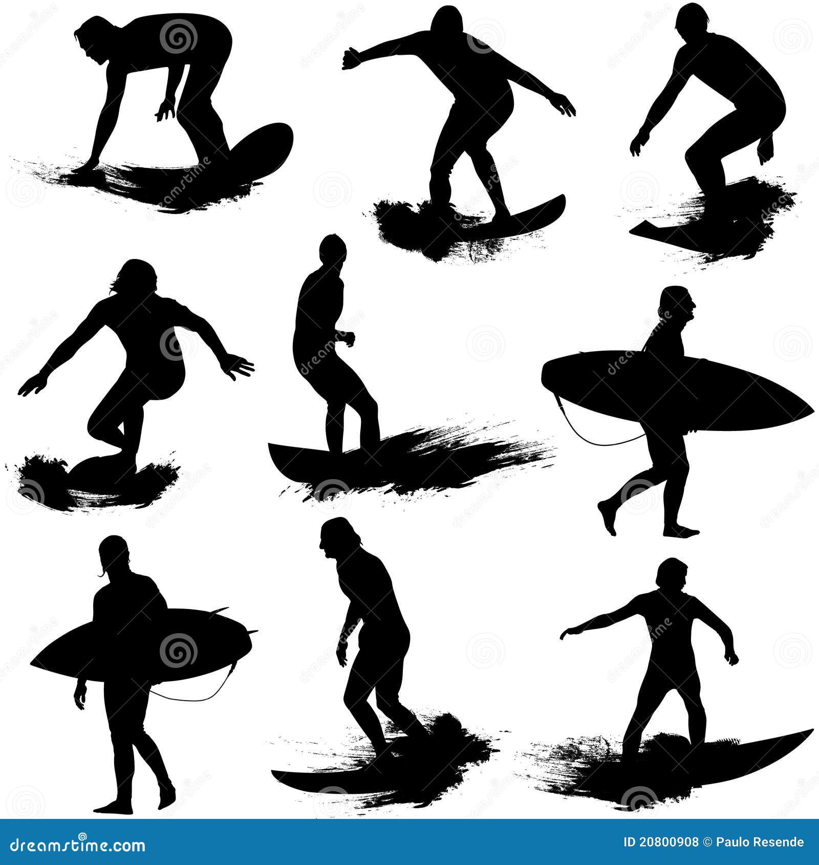 surf silhouettes