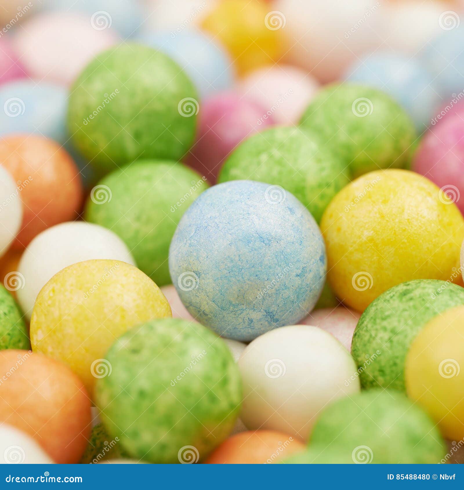 Surface Coated with Colorful Balls Stock Photo Image of puffed, candy