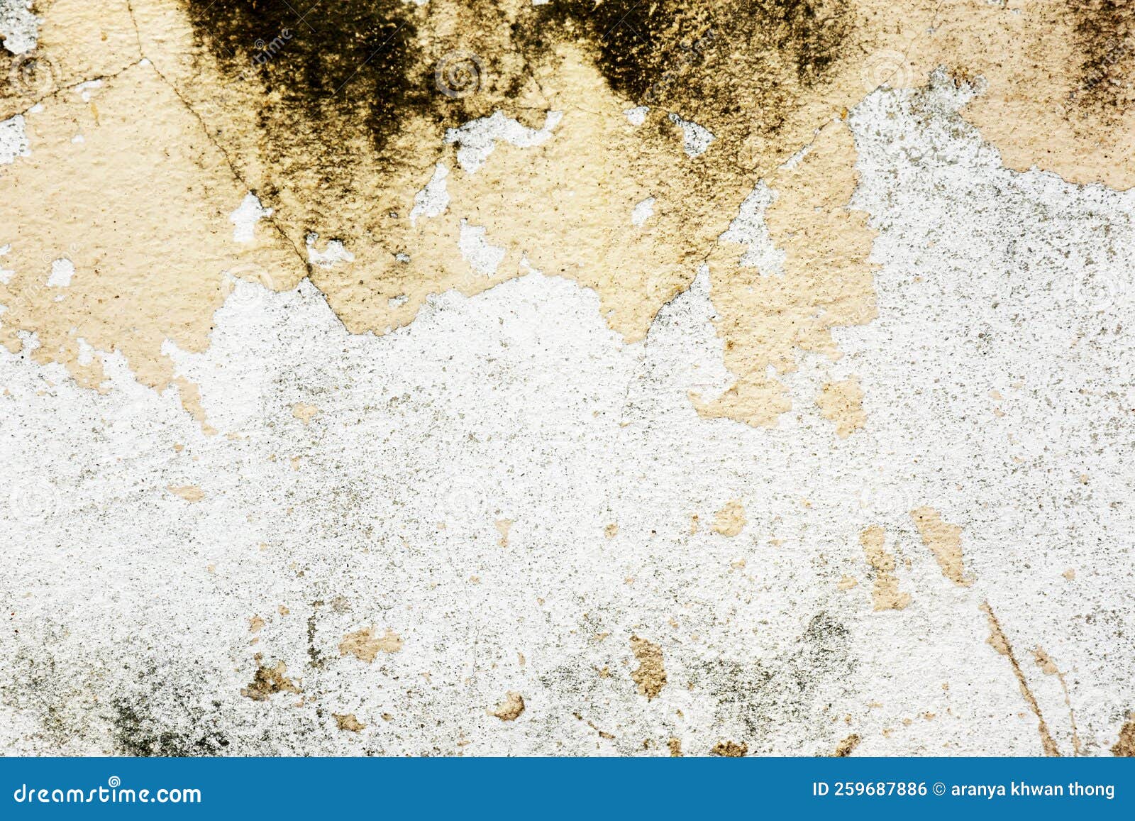 The Surface of the Concrete with Old Paint is Peeling Off for the