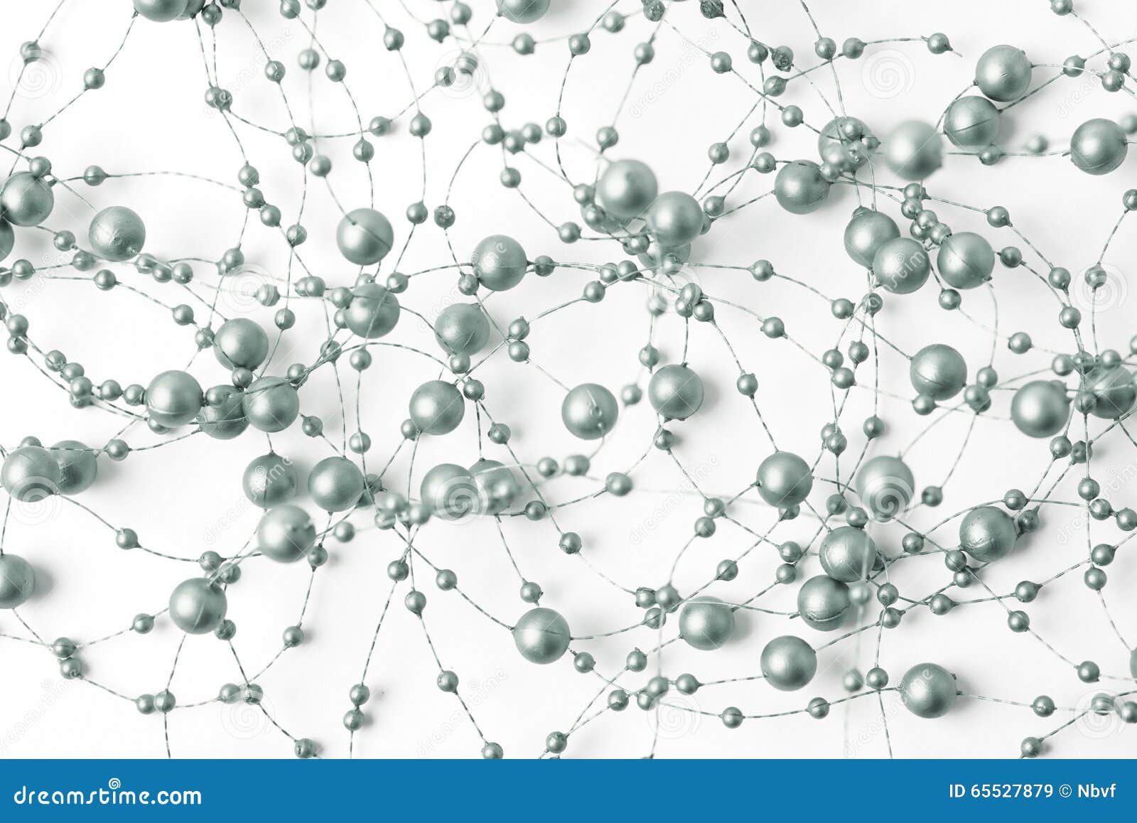 Surface Covered with Garland Beads Thread Stock Image Image of