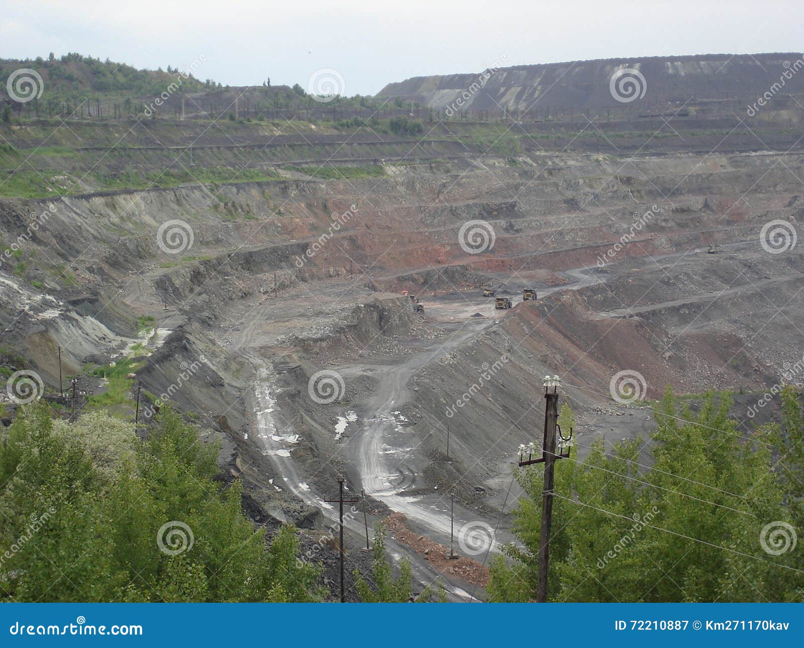 Surface Ironstone Mining (openpit Quarry) Stock Image Image of open
