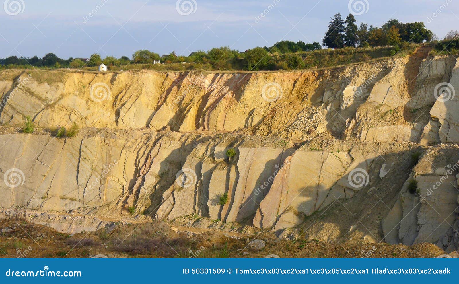 Surface limestone mine stock image. Image of surface 50301509