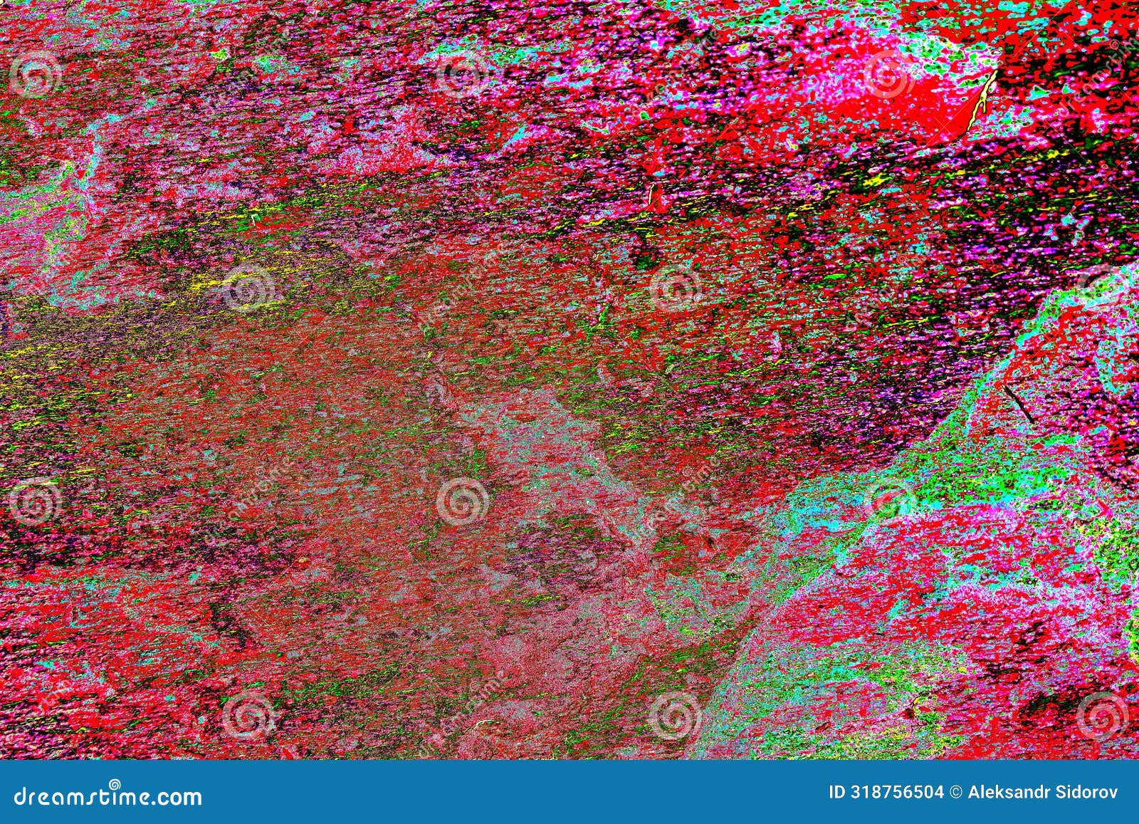 Surface of Natural Stone with a Changed Color Scheme, Stone Surface, Decorative Stone, Stone