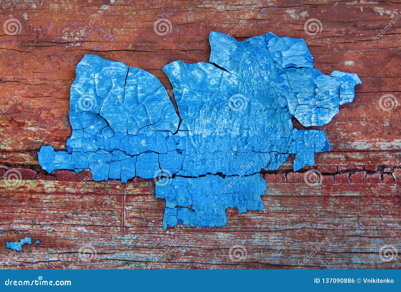 Fragment of an Old Painted Board Stock Photo Image of weathered