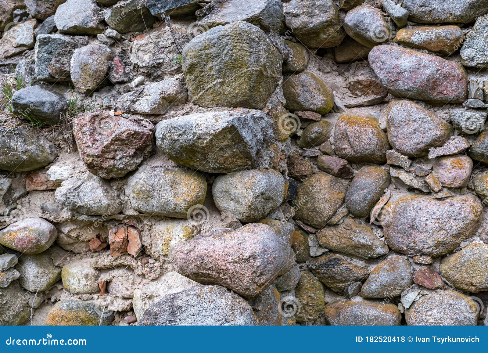 Stones, Destroyed Buildings, Building. Demolition. A Pile Of Stones
