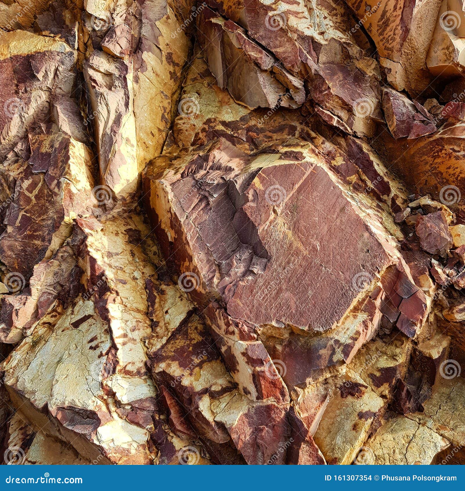 Surface and Pattern of Red Earth for Construction Stock Photo Image