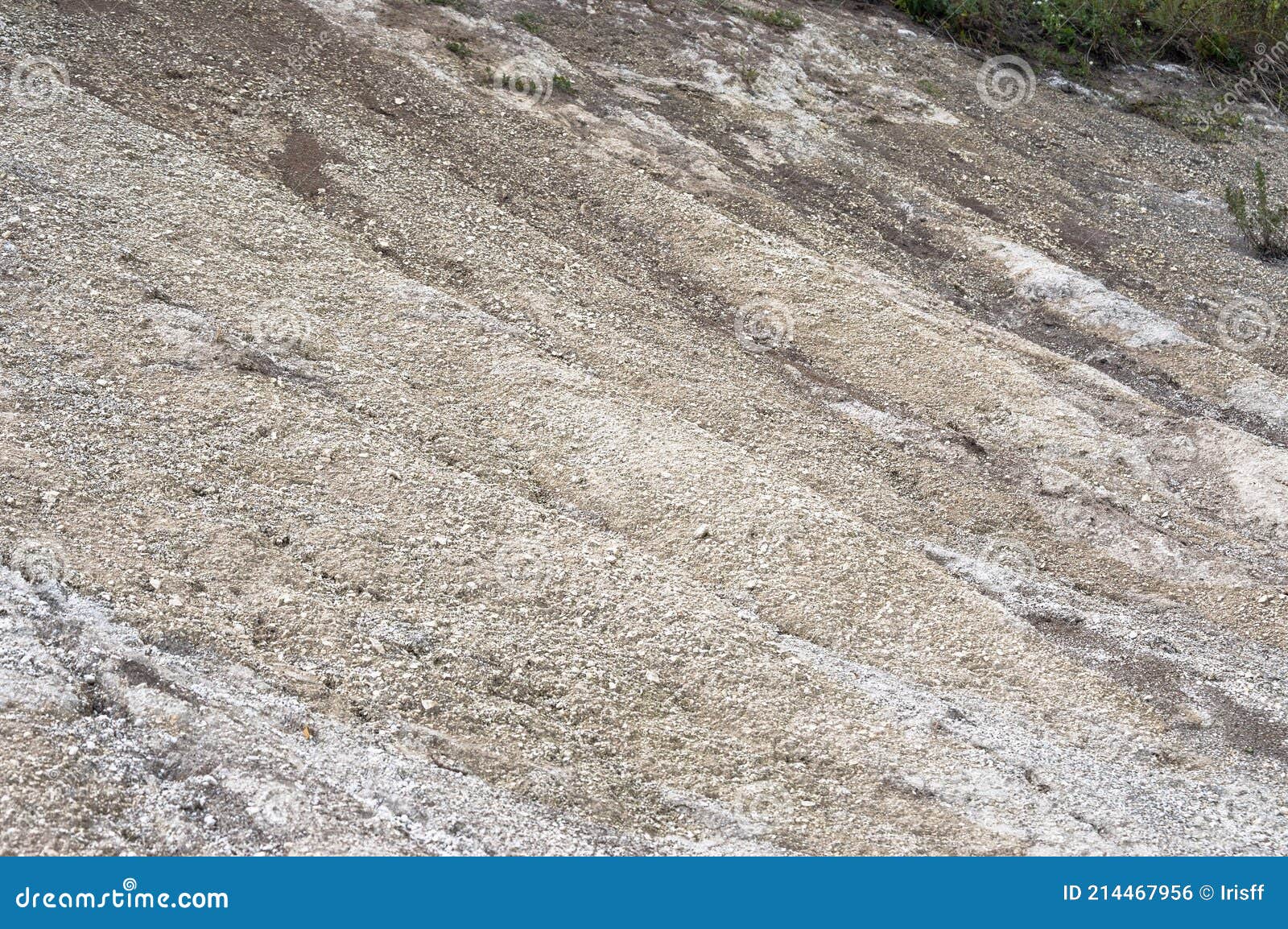 The Surface of the Slopes of the Chalk Hills. Texture of Chalk S Stock