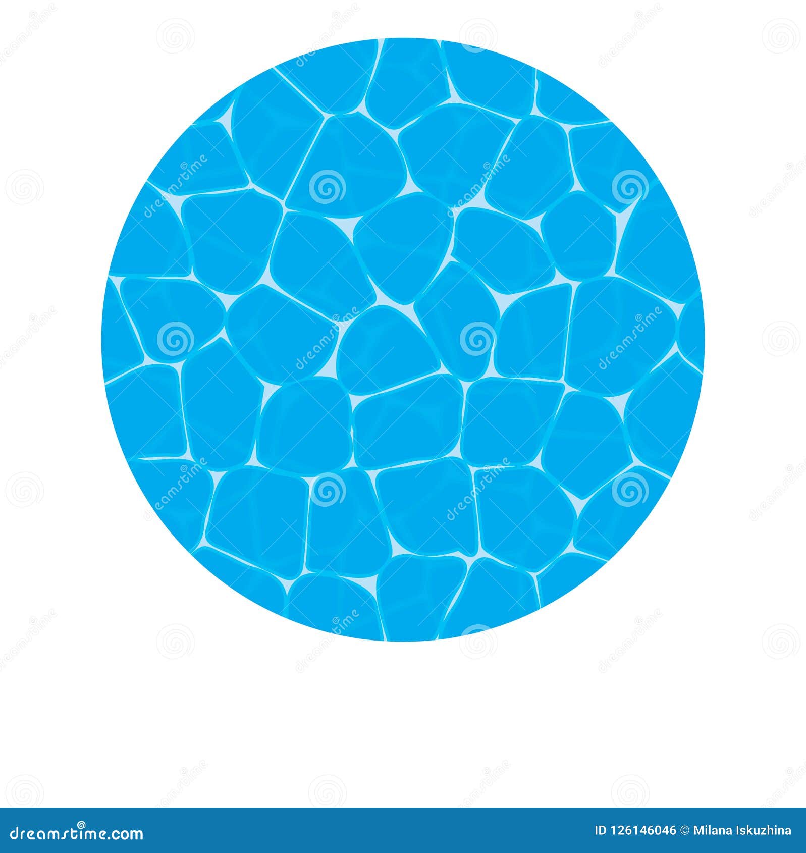 Surface Texture Of Blue Water Stock Vector Illustration Of Modern