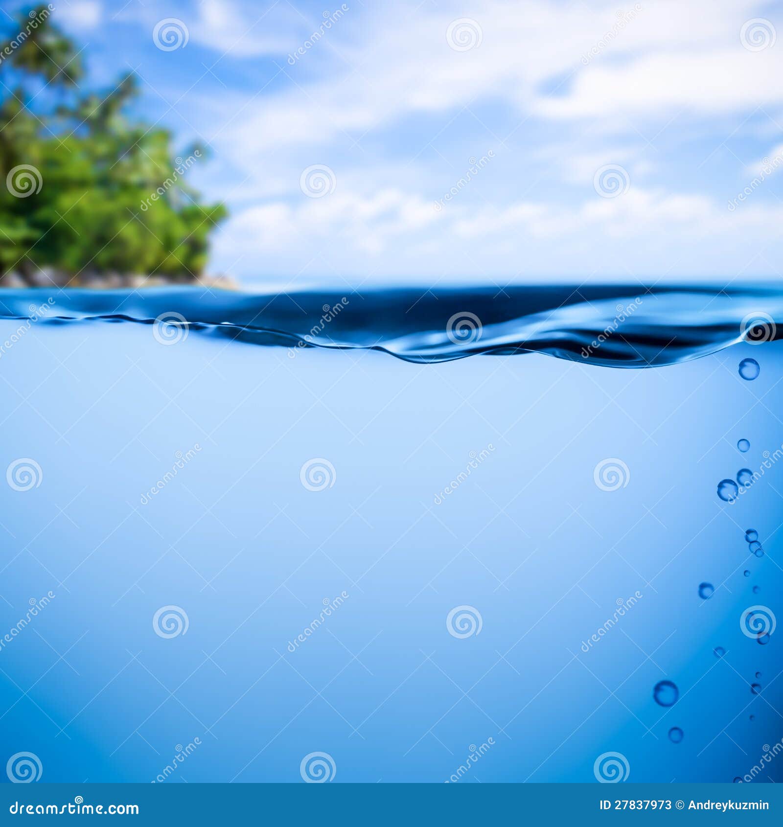 Surface Tropicale D eau  Du Fond  Et D eau  De  Mer Image 