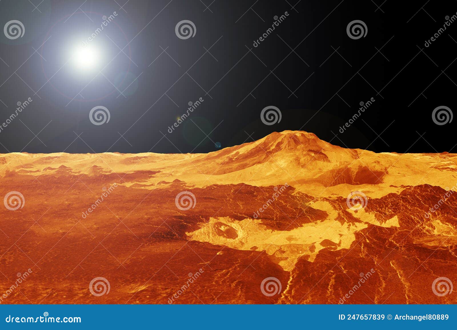 The Surface of Venus, the Irregularities of the Elements of