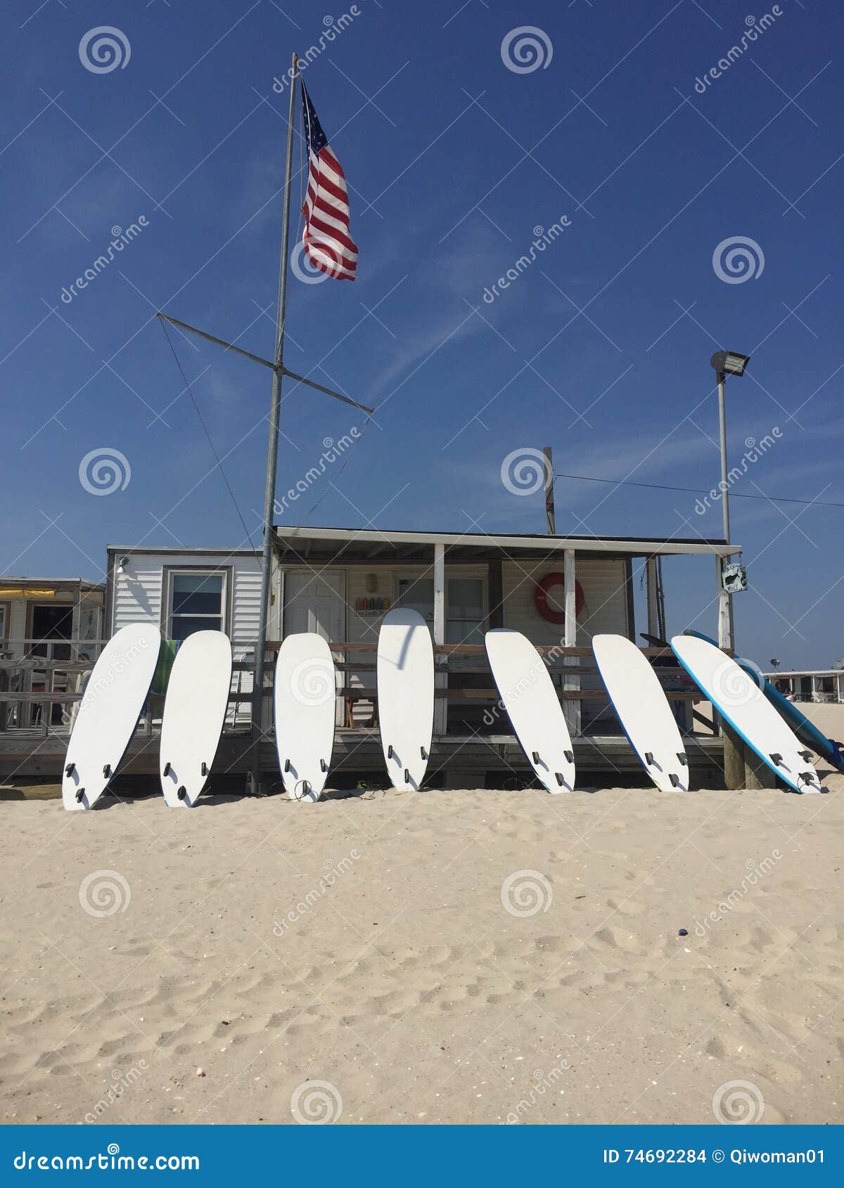 Surfboards at the Beach in Summer Stock Photo Image of surfboards