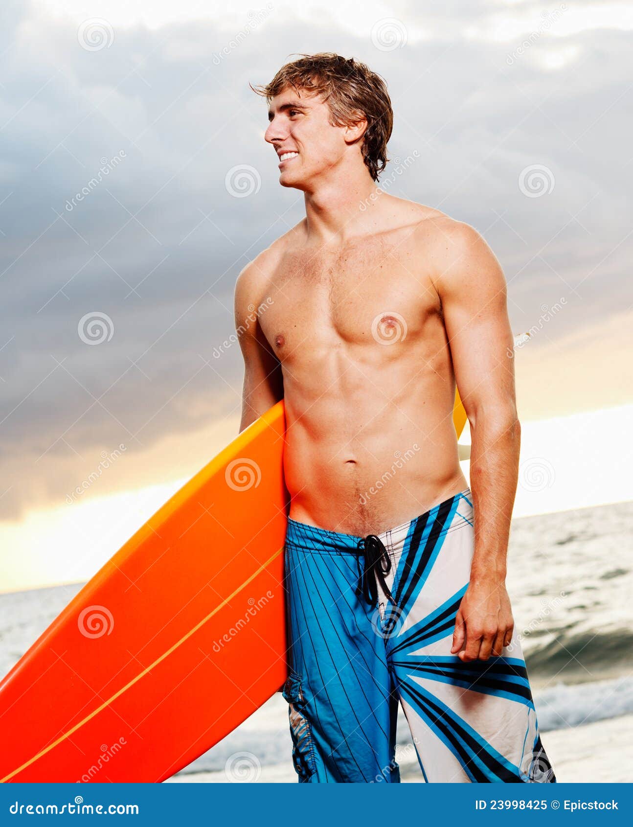 Surfer stock image. Image of space, masculine, copyspace - 23998425